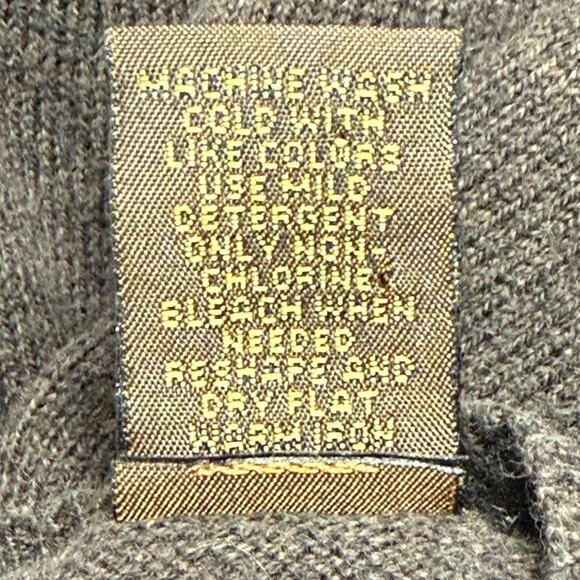 Sebastian Cooper Sweater Mens Cashmere Blend Large Brown Tan Argyle Preppy - Picture 8 of 10